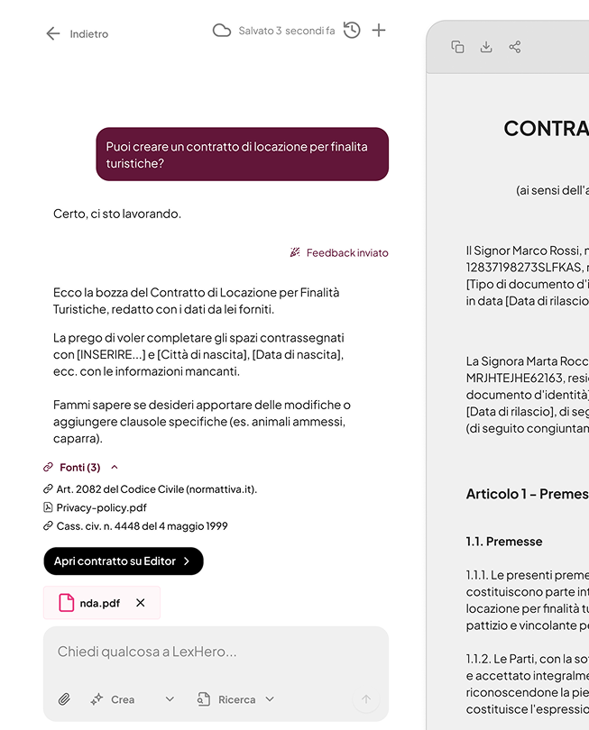 LexHero Interface